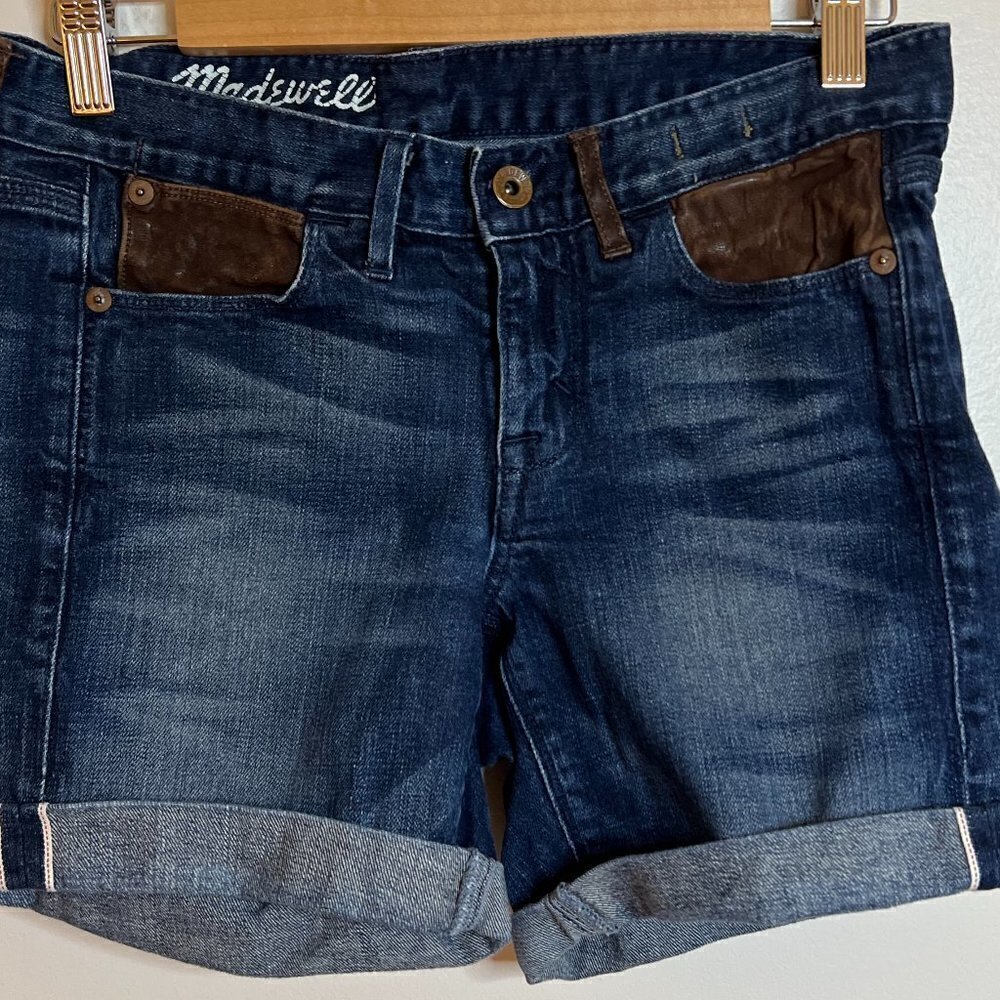 Madewell Mid Length Denim Shorts Size 25